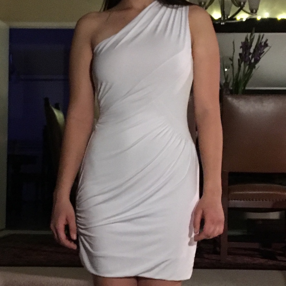 White Toga Dress